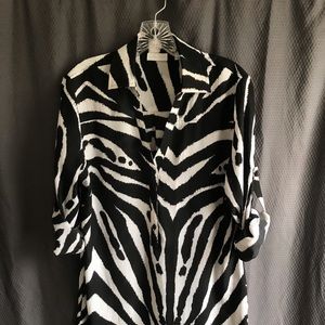 Ladies zebra print top by NY and Company
